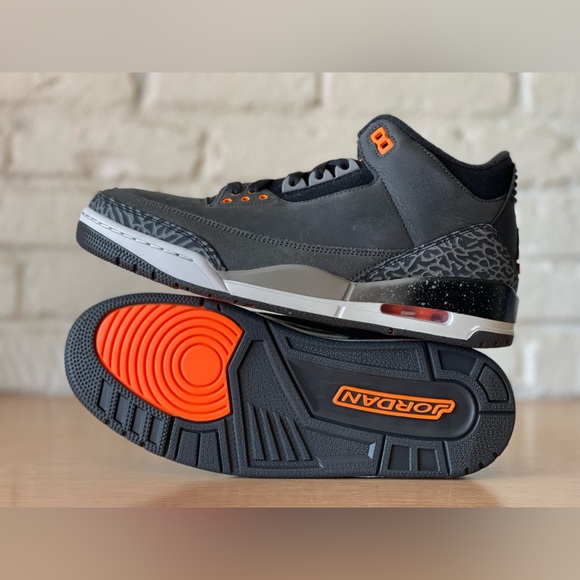 Nike Air Jordan Retro Fear Pack Grey Orange Shoes CT8532-080 Men